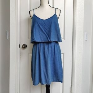Old Navy Chambray Casual Overlay Dress